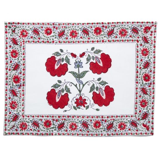 Janvi Placemat - Red (Set of 2)